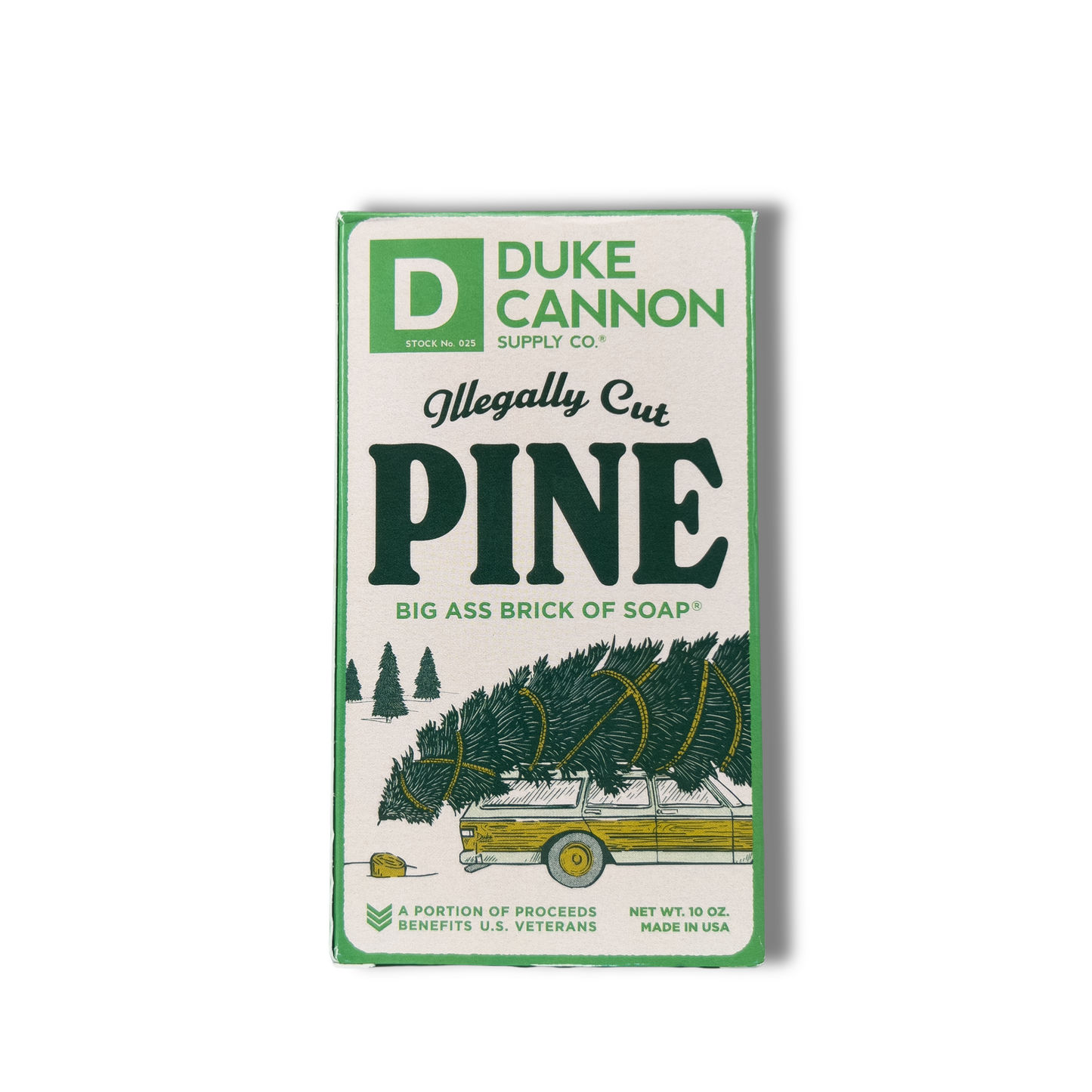 Duke Cannon Illegally Cut Pine Big Ass Brick of Soap Bar I 10 oz