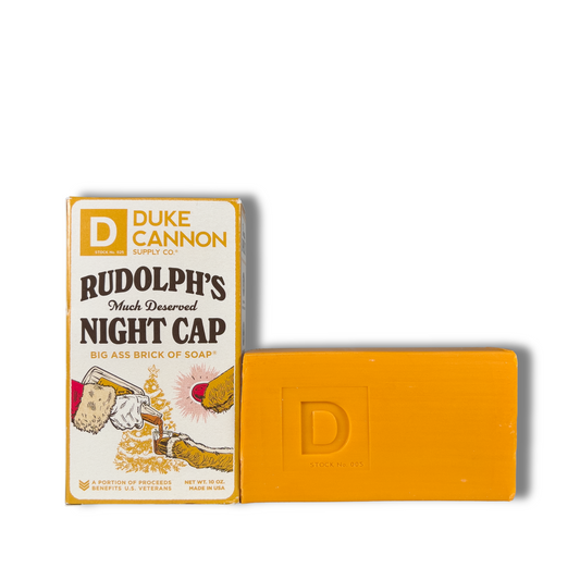 Duke Cannon Rudolph’s Night Cap Big Ass Brick of Soap Bar I 10 oz