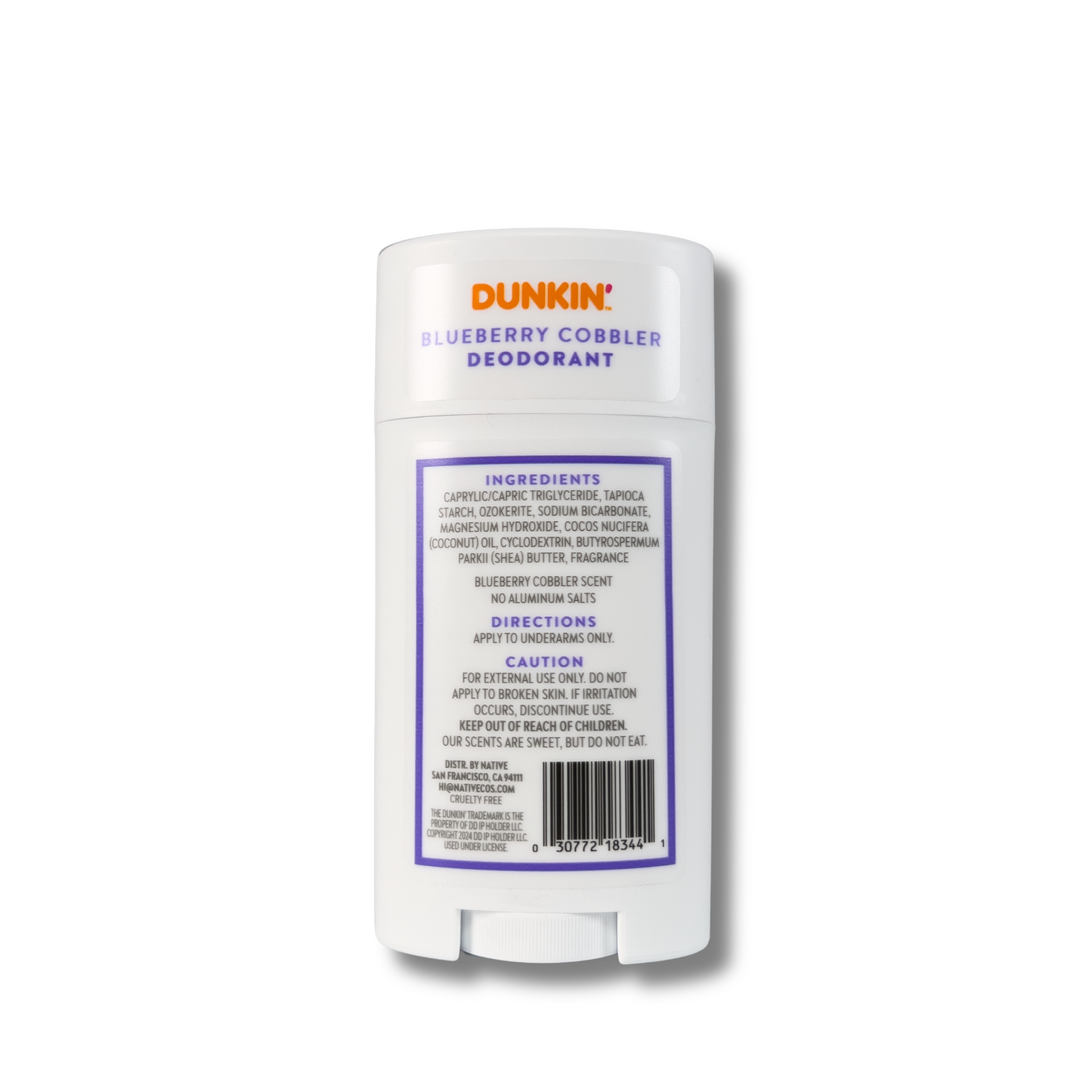 Native x Dunkin' Blueberry Cobbler Deodorant