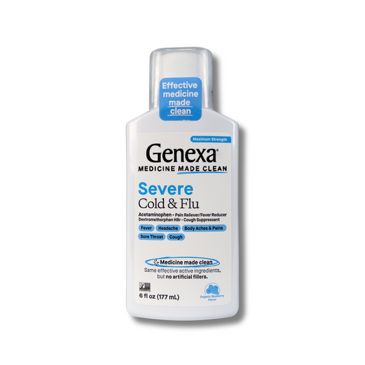 Genexa Severe Cold & Flu Relief – Organic Blueberry Flavor I 6 fl oz