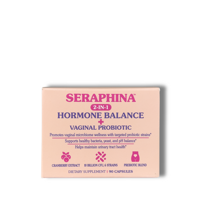 Seraphina Vaginal Probiotics 2-in-1 for Women + Hormone Balance - 90 Capsules