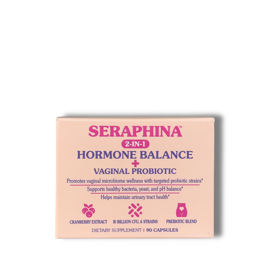 Seraphina Vaginal Probiotics 2-in-1 for Women + Hormone Balance - 90 Capsules