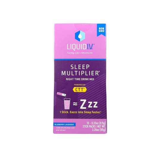 Liquid I.V. Sleep Multiplier Nighttime Drink Mix - Blueberry Lavender Flavor, 10 Stick Packs