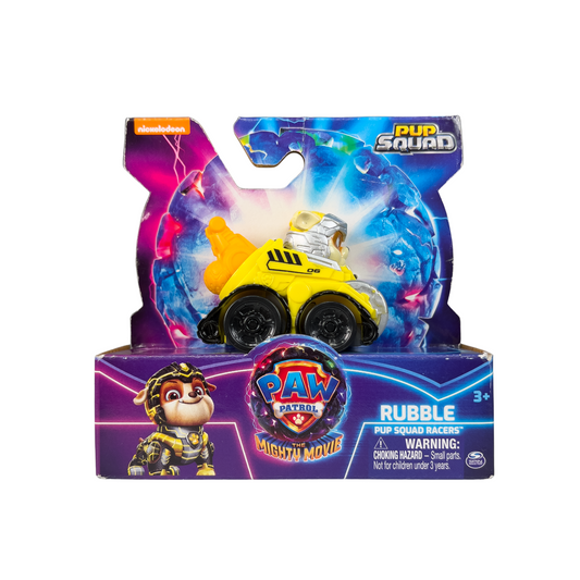 PAW Patrol: The Mighty Movie Pup Squad Racers - Rubble Toy Car