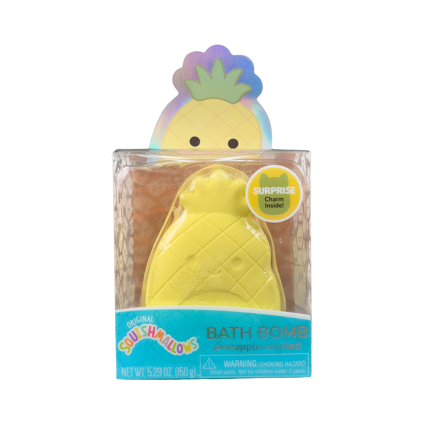 Original Squishmallows Bath Bomb - Pineapple Scented Maui the Pineapple, 5.29 oz