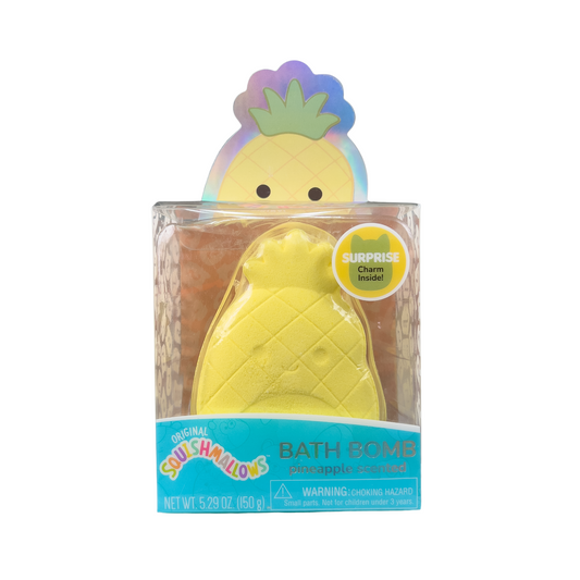 Original Squishmallows Bath Bomb - Pineapple Scented Maui the Pineapple, 5.29 oz