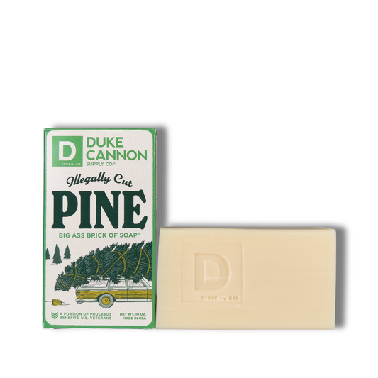 Duke Cannon Illegally Cut Pine Big Ass Brick of Soap Bar I 10 oz